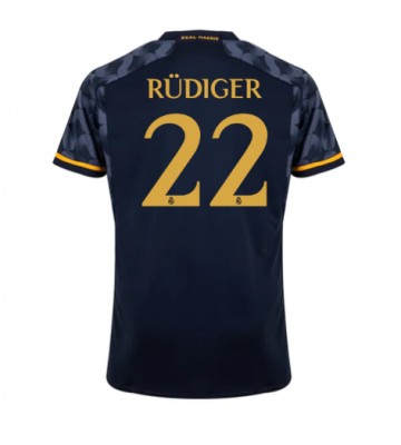 Real Madrid Antonio Rudiger #22 Replika Udebanetrøje 2023-24 Kortærmet